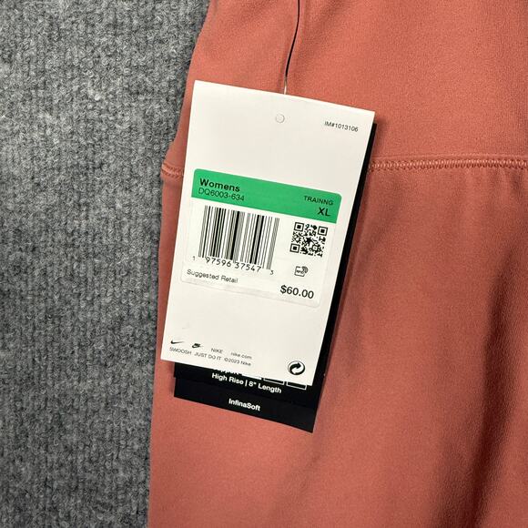 New Nike Size XL Dri-Fit Shorts Tight Cycling Training Burnt Orange DQ6003-634 - Picture 5 of 8